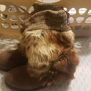 Muk Luk furry boots